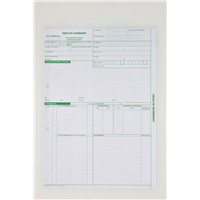 Medical Record Sheets - Health Summary 